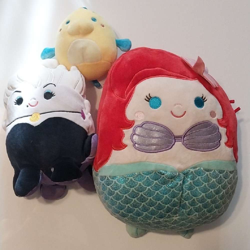 Squishmallow Lot! Ariel, Ursula and Flounder